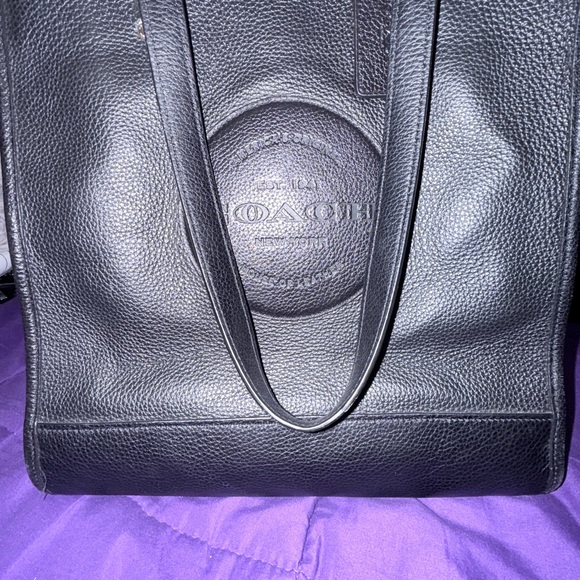 Coach Handbags - Coach Black Leather Tote Bag Dempsey c3078